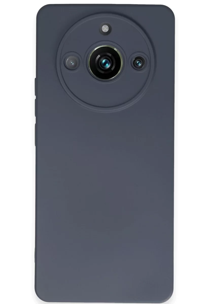 Newface Realme 11 Pro Kılıf Nano içi Kadife Silikon - Gri