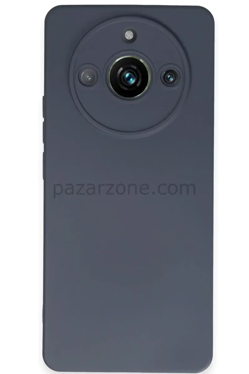 Newface Realme 11 Pro Kılıf Nano içi Kadife Silikon - Gri