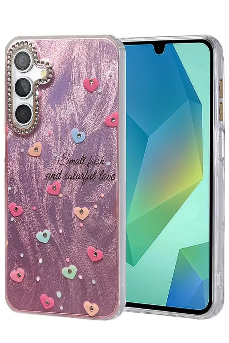 Newface Samsung Galaxy S23 FE Kılıf Blade Aynalı Desenli Kapak - Desen 8