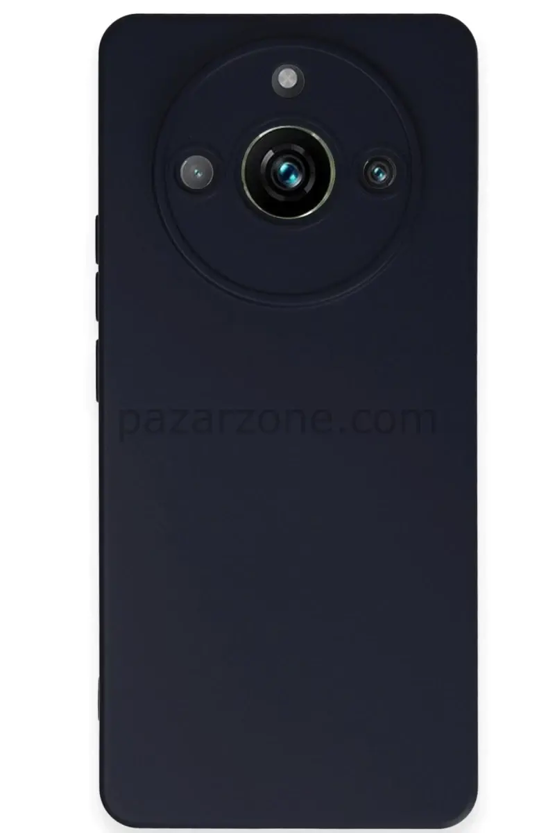Newface Realme 11 Pro Kılıf Nano içi Kadife Silikon - Lacivert