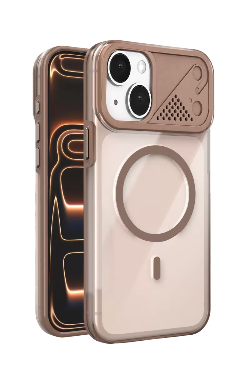 Joko Apple iPhone 14 Zinko Magsafe Kapak - Çöl Titanyum