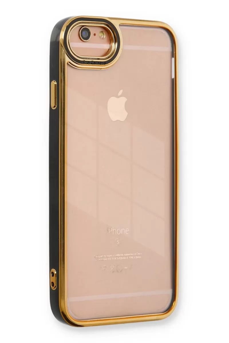 Newface Apple iPhone 6 Kılıf Liva Lens Silikon - Siyah
