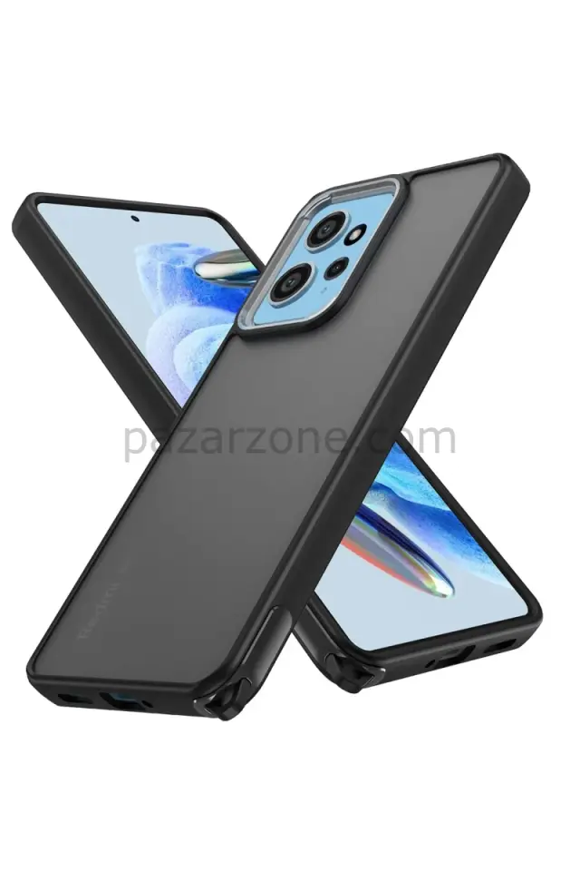 Newface Xiaomi Redmi Note 12 4G Kılıf Elegant Kapak - Siyah