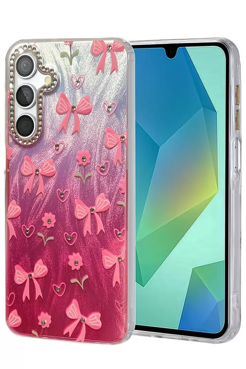 Newface Samsung Galaxy A15 4G Kılıf Blade Aynalı Desenli Kapak - Desen 3