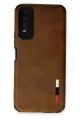 Newface Vivo Y11S Kılıf Loop Deri Silikon - Kahverengi