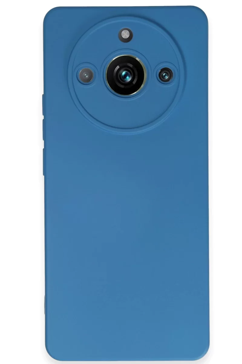 Newface Realme 11 Pro Kılıf Nano içi Kadife Silikon - Mavi