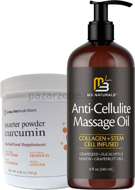 Anti-Cellulite Massage Oil  240 ml Masaj Yağı  + Smarter Curcumin Fatburner Masaj Kremi 130 gr