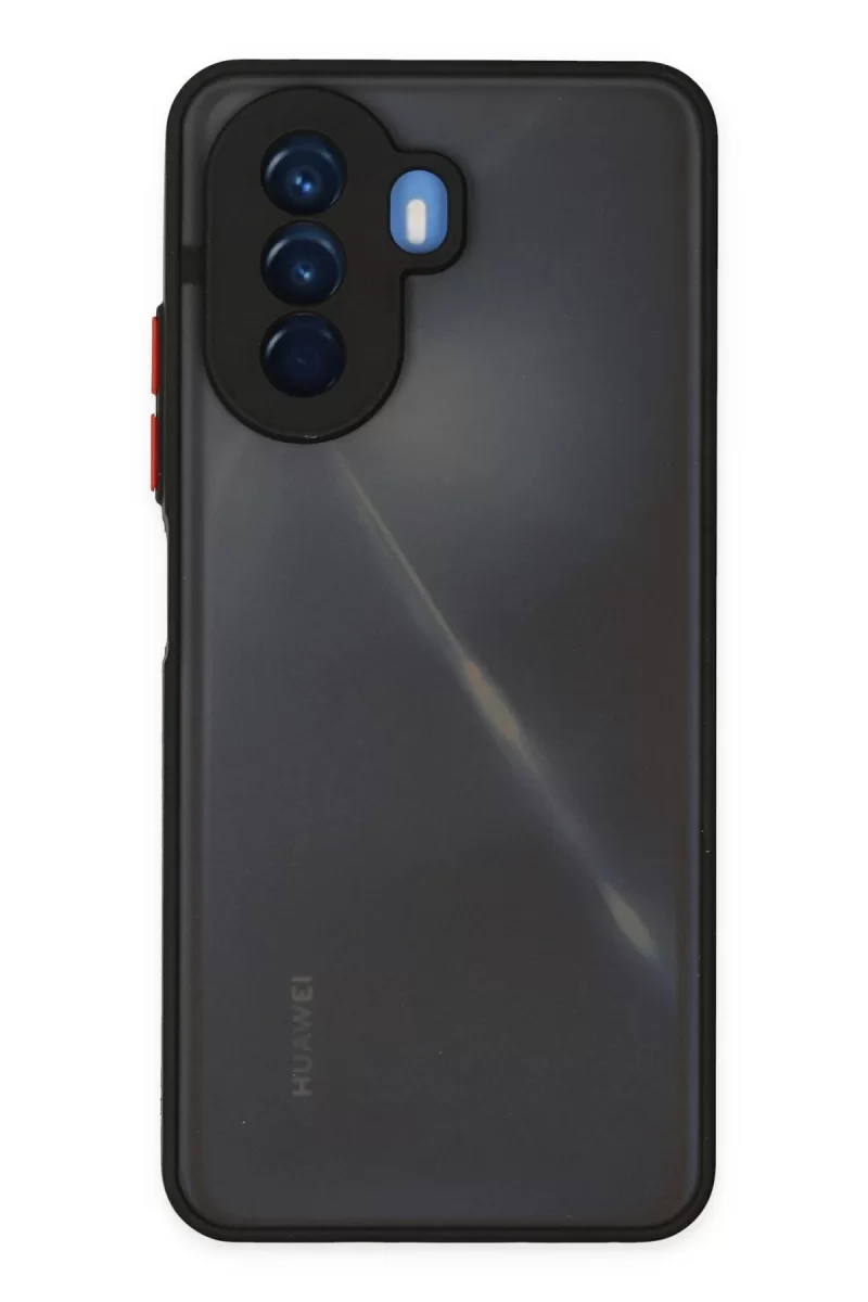 Newface Huawei Nova Y70 Kılıf Montreal Silikon Kapak - Siyah