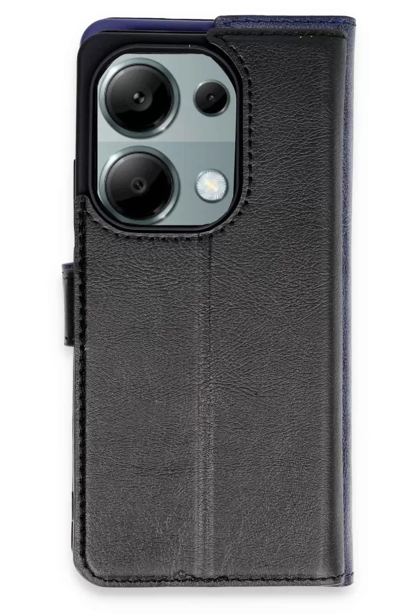 Newface Xiaomi Redmi Note 13 Pro 4G Kılıf Trend S Plus Kapaklı Kılıf - Siyah