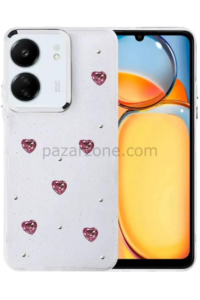 Newface Xiaomi Redmi 13C Fiyonk Desenli Kapak - Desen 3