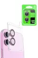 Newface Apple iPhone 16 Plus Raze Metal Kamera Lens - Pembe