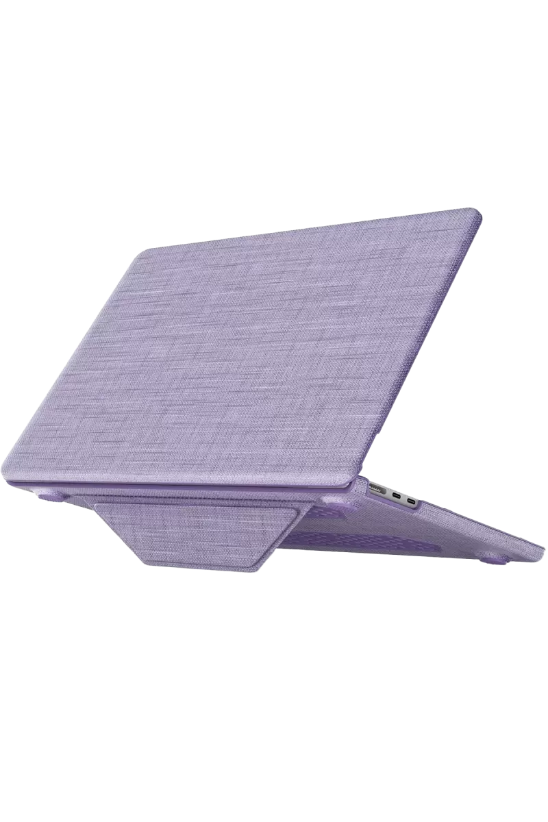 Newface Apple Macbook Air 15 2023 Macbook Kumaş Kapak - Mor