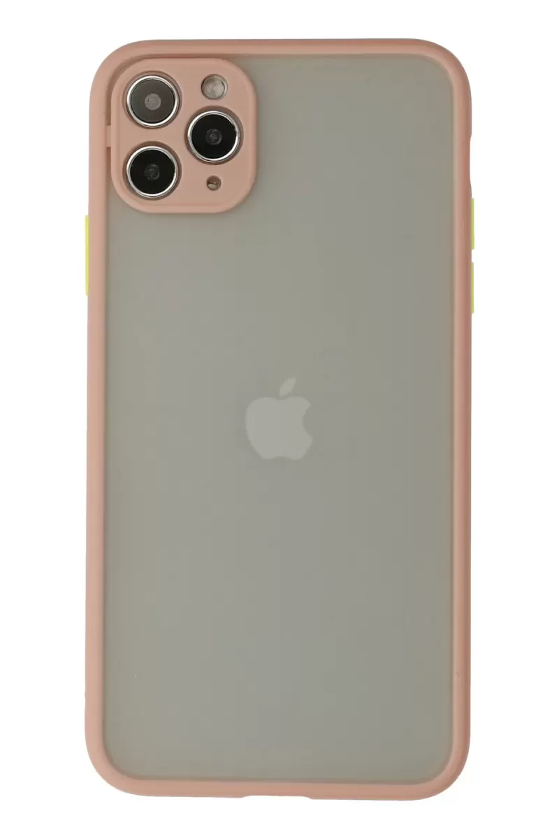 Newface Apple iPhone 12 Pro Kılıf Montreal Silikon Kapak - Pembe