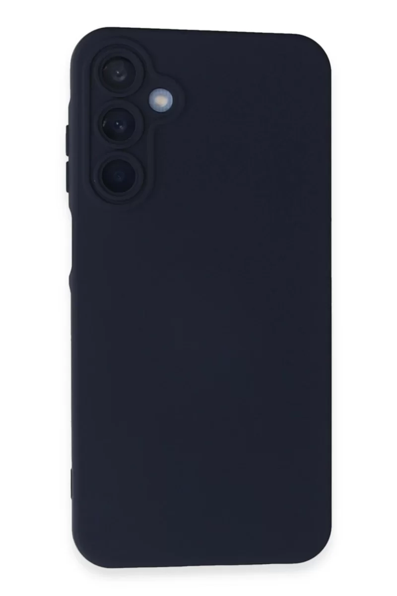 Newface Samsung Galaxy A15 4G Kılıf Nano içi Kadife Silikon - Lacivert