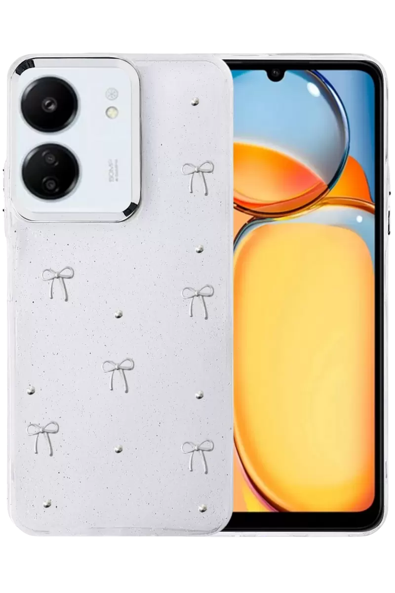 Newface Xiaomi Redmi 13C Fiyonk Desenli Kapak - Desen 5