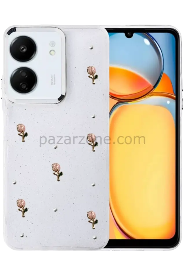 Newface Xiaomi Redmi 13C Fiyonk Desenli Kapak - Desen 6