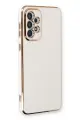 Newface Samsung Galaxy A33 5G Kılıf Volet Silikon - Beyaz