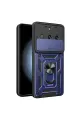 Newface Realme 11 Pro Kılıf Pars Lens Yüzüklü Silikon - Lacivert