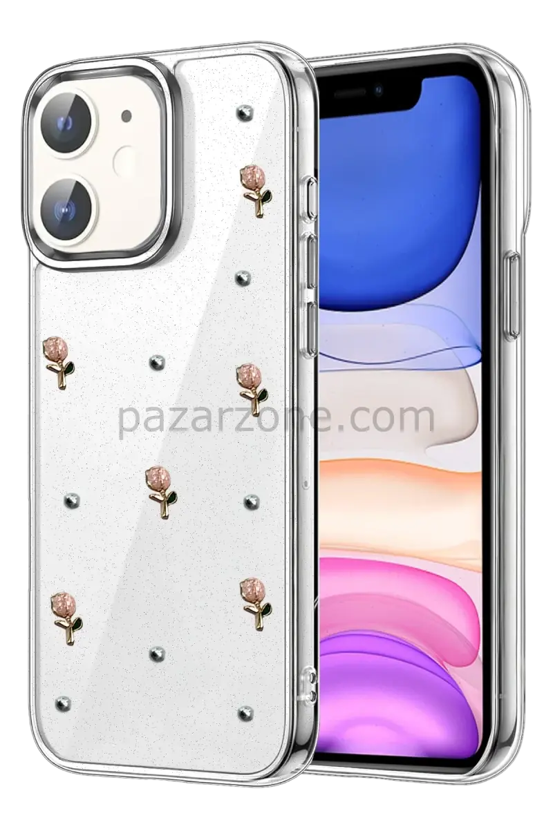 Newface Apple iPhone 11 Fiyonk Desenli Kapak - Desen 6