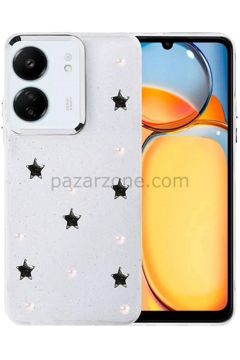 Newface Xiaomi Redmi 13C Fiyonk Desenli Kapak - Desen 7