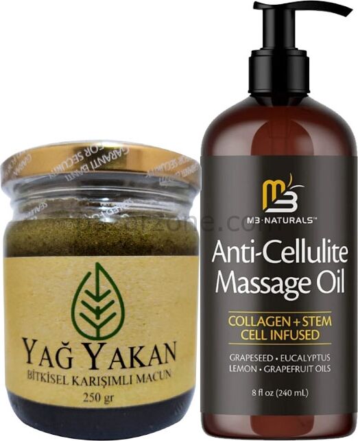 Anti-Cellulite Massage Oil  240 ml Masaj Yağı + Yağyakan Macunu 250 gr