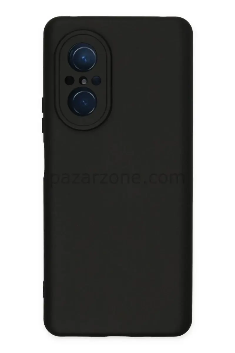 Newface Huawei Nova 9 SE Kılıf Nano içi Kadife Silikon - Siyah