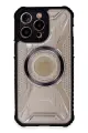Newface Apple iPhone 13 Pro Max Kılıf Prag Magneticsafe Kapak - Siyah