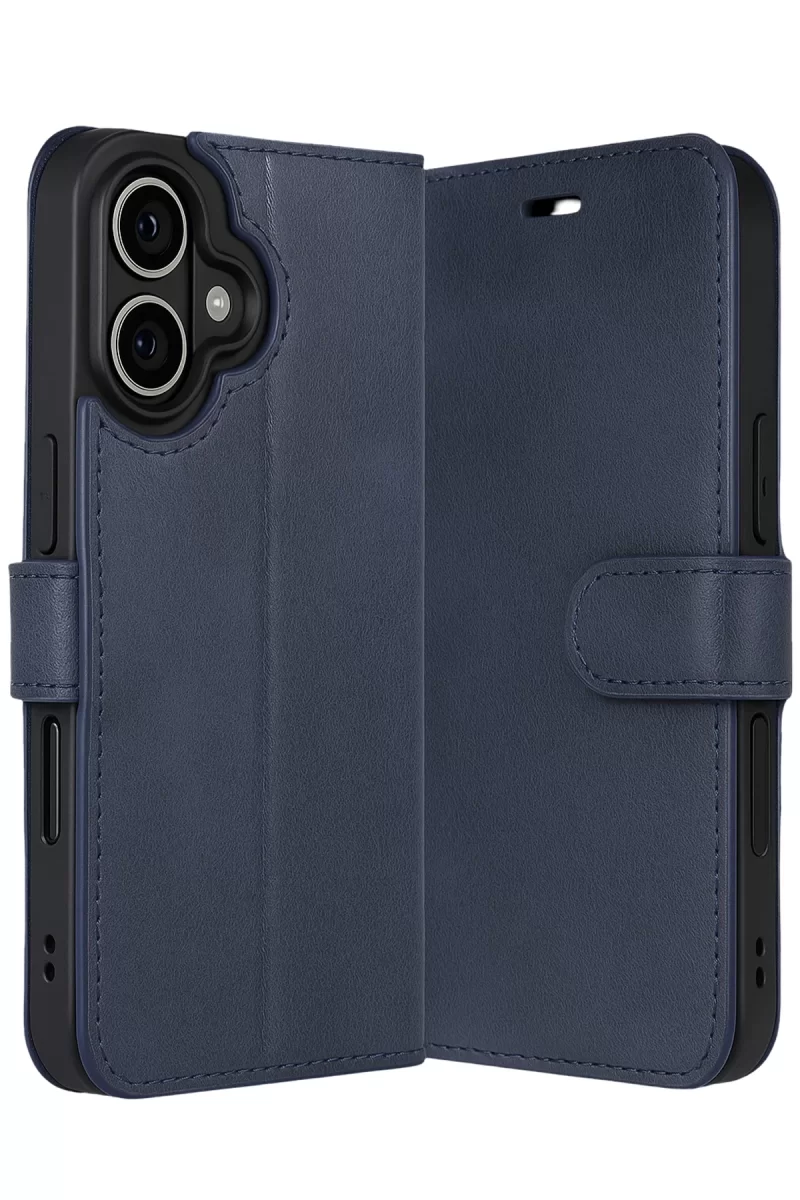Newface Apple iPhone 17 Trend S Plus Kapaklı Kılıf - Lacivert