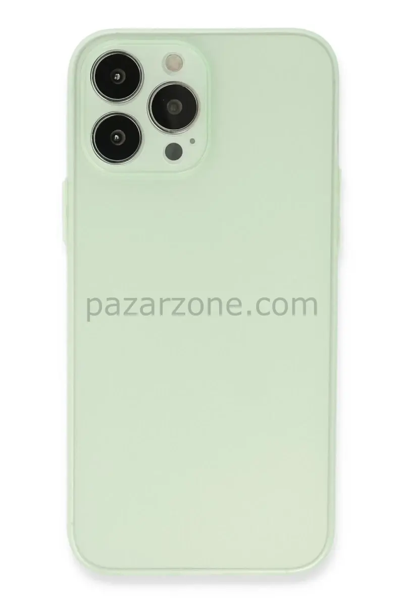 Newface Apple iPhone 13 Pro Max Kılıf Puma Silikon - Açık Yeşil