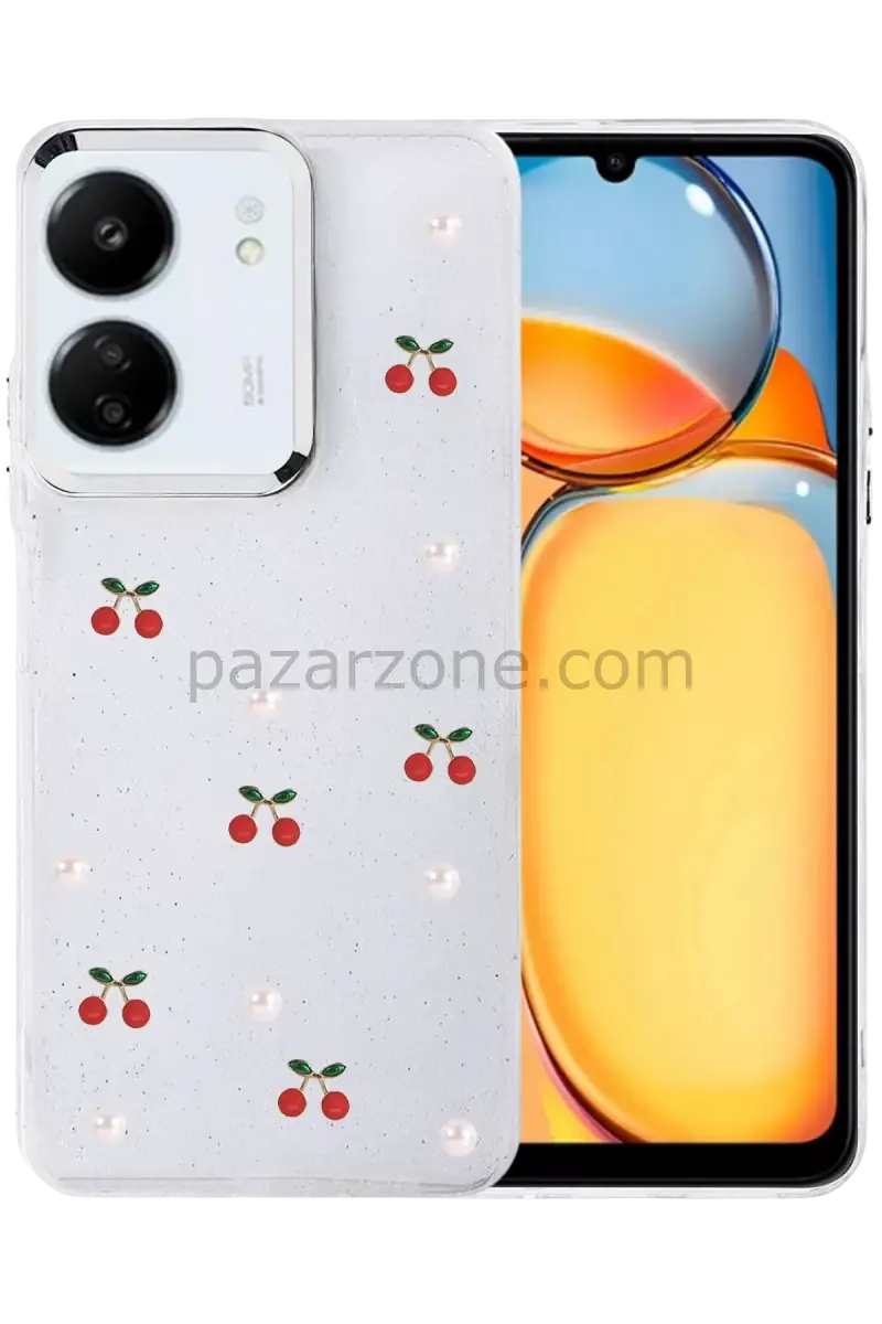 Newface Xiaomi Redmi 13C Fiyonk Desenli Kapak - Desen 9