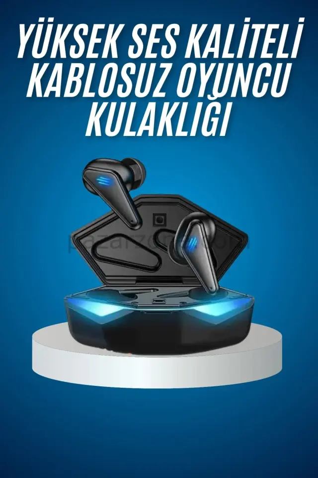 Bluetooth Kulaklık Oyuncu Kulaklığı RGB Işıklı Oyunlarda Düşük Gecikme