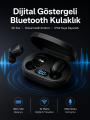 İkili Bluetooth Kulaklık Dijital Göstergeli Uzun Pil Ömrü Yüksek Ses Kaliteli Yeni Nesil