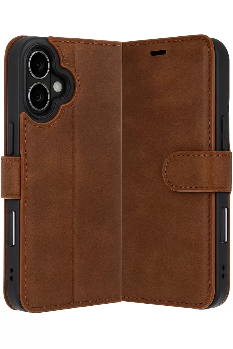 Newface Apple iPhone 17 Trend S Plus Kapaklı Kılıf - Taba