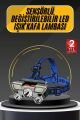 Kafa Lambası 800 Lümen 4 Mod Yüksek Işık Flaşörlü Şarjlı Led Lamba