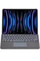 Newface Apple T5509D iPad Pro 12.9 (2022) Kılıf Palermo Ledli Klavyeli Standlı Tablet Kılıfı - Siyah