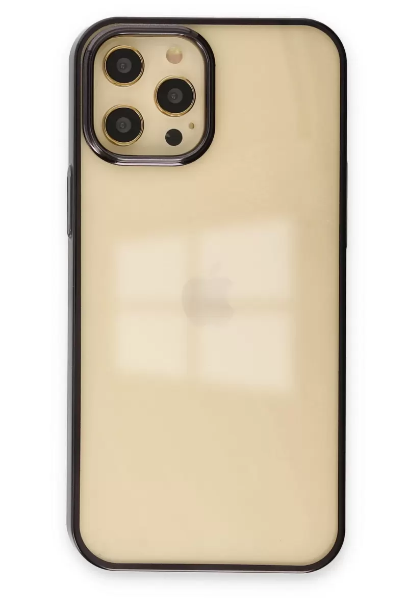 Newface Apple iPhone 12 Pro Max Kılıf Element Silikon - Siyah