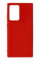 Newface Samsung Galaxy Note 20 Ultra Kılıf Nano içi Kadife Silikon - Kırmızı