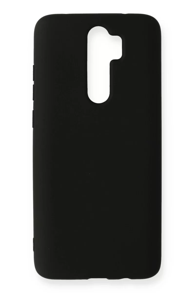 Newface Xiaomi Redmi Note 8 Pro Kılıf Nano içi Kadife Silikon - Siyah