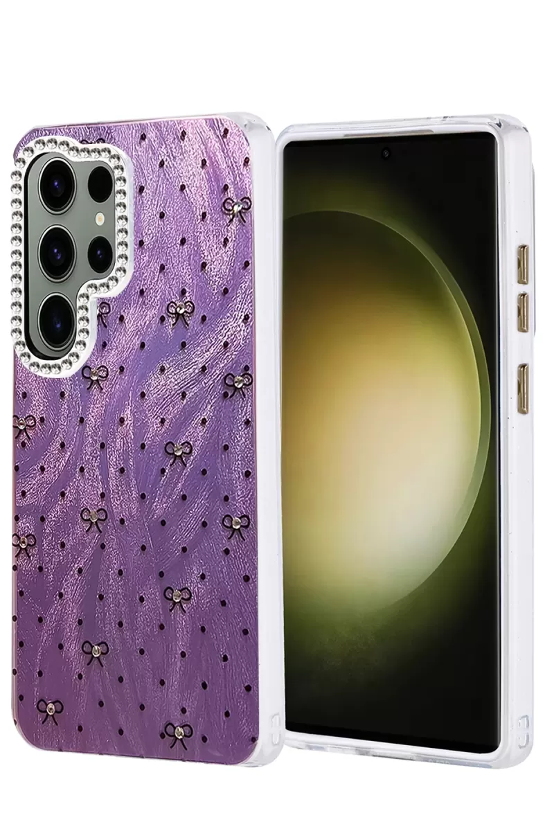 Newface Samsung Galaxy S25 Ultra Kılıf Blade Aynalı Desenli Kapak - Desen 2