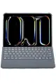 Newface Apple T5510D iPad Pro 13 (2024) Kılıf Palermo Ledli Klavyeli Standlı Tablet Kılıfı - Siyah