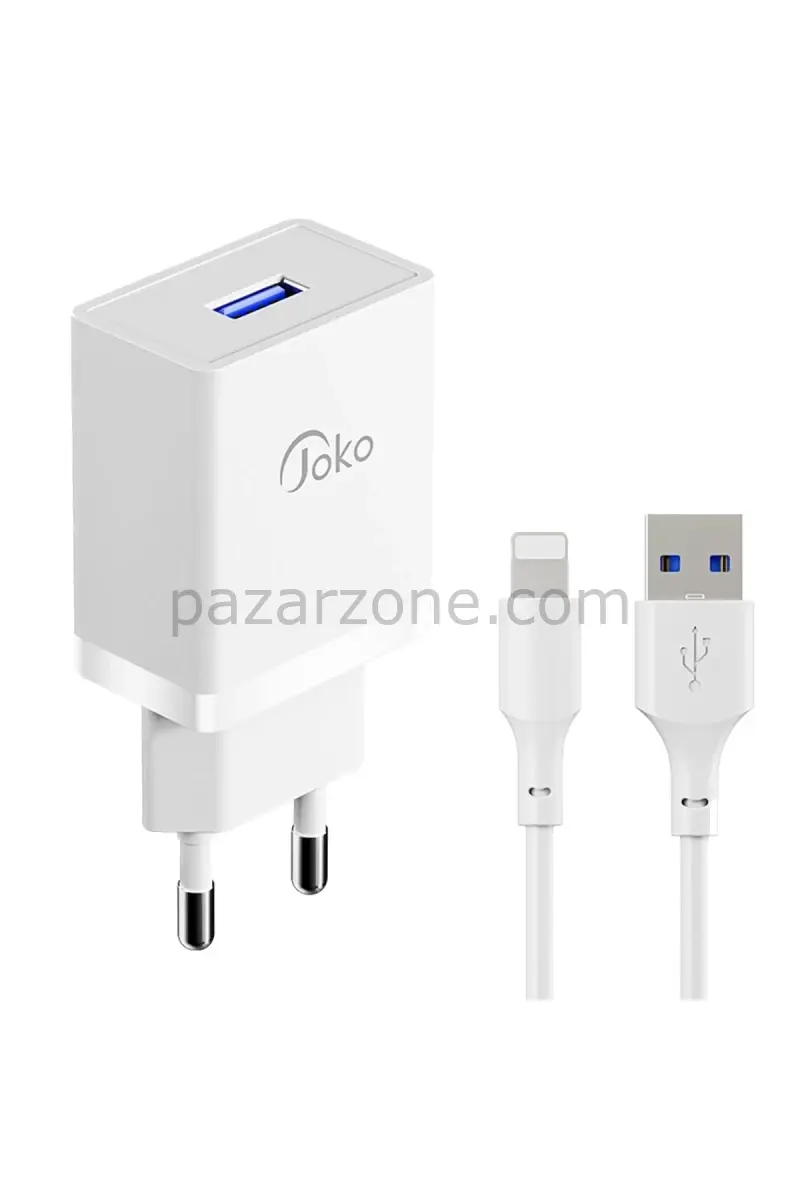 Joko JK77 12W + PX17 1M 2.4A Usb to Lightning Kablolu PD Şarj Cihazı