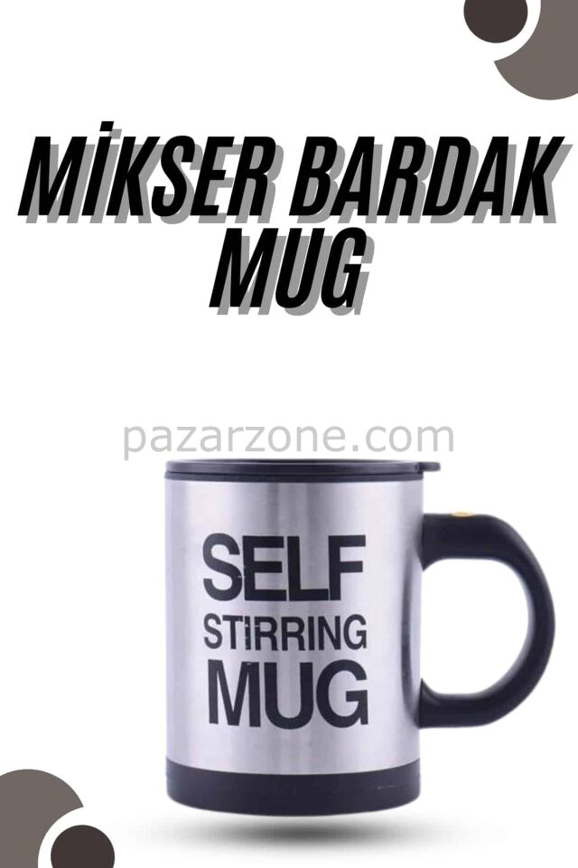 Karıştırıcı Özellikli Mikser Kupa Bardak Kompakt Taşınabilir Mug