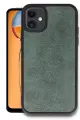 Newface Apple iPhone 11 Kılıf Aras Deri Kapak - Koyu Yeşil