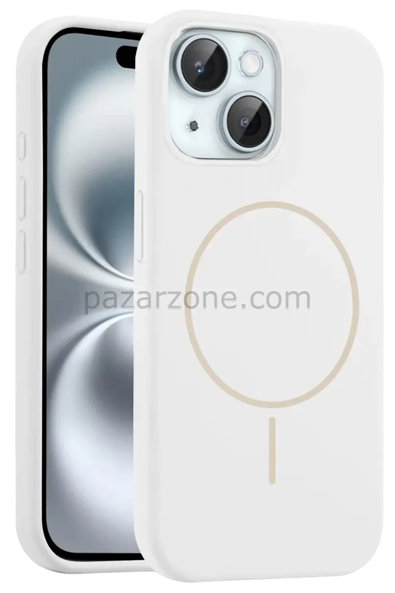 Joko Apple iPhone 15 Kılıf Jully Magsafe Kapak - Beyaz
