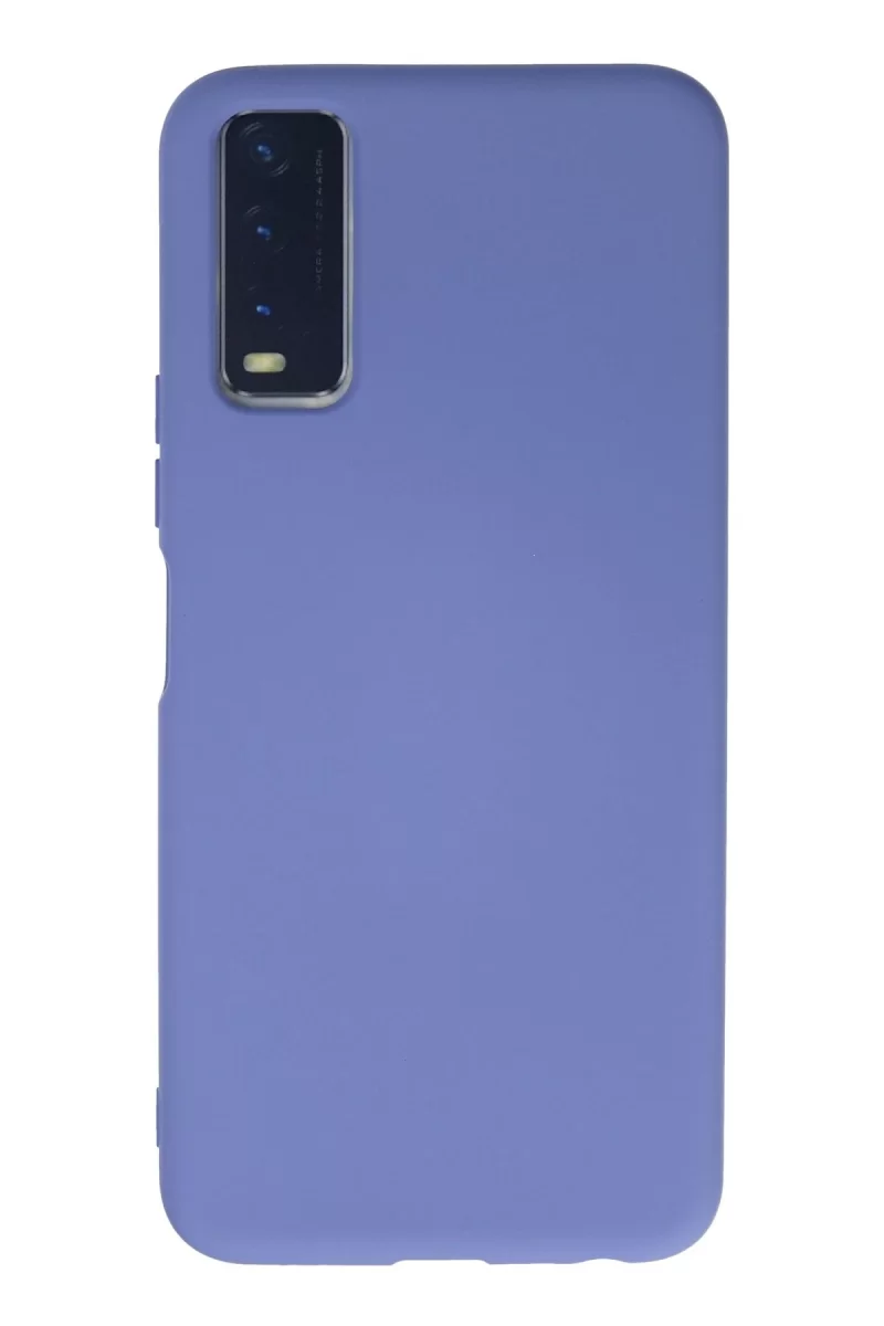 Newface Vivo Y11S Kılıf Nano içi Kadife Silikon - Lila