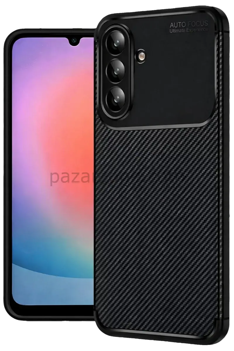 Newface Samsung Galaxy S26 FE Auto Focus Karbon Kapak - Siyah