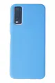 Newface Vivo Y11S Kılıf Nano içi Kadife Silikon - Mavi