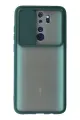 Newface Xiaomi Redmi Note 8 Pro Kılıf Palm Buzlu Kamera Sürgülü Silikon - Yeşil