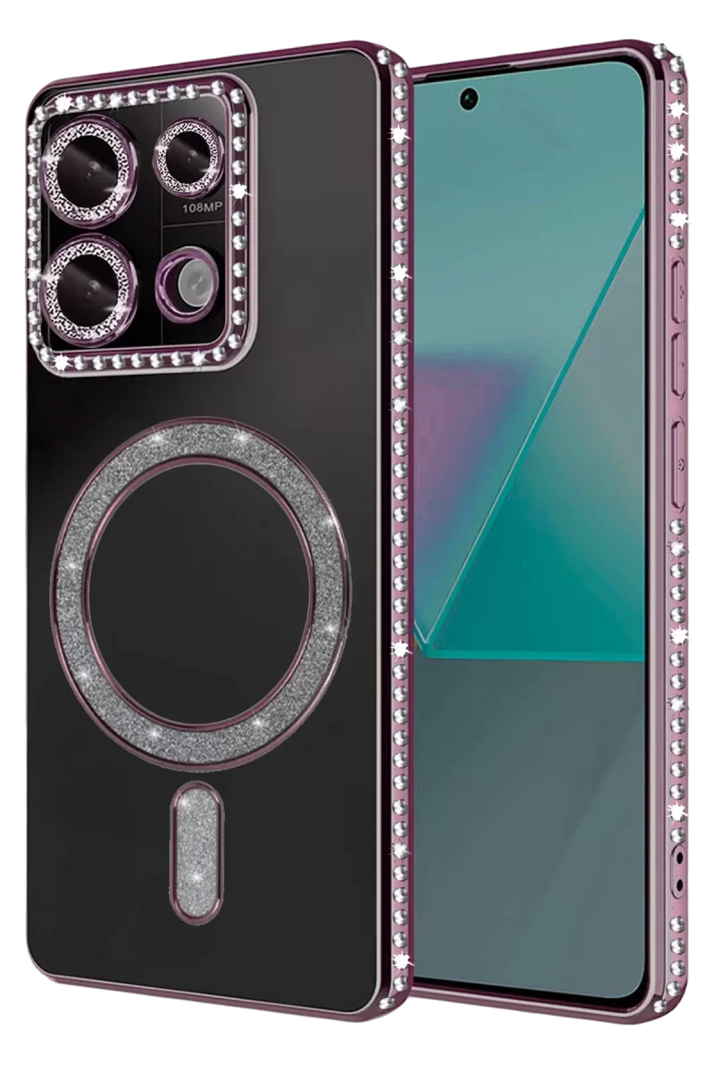 Newface Xiaomi Redmi 13C Joke Simli Magneticsafe Kılıf - Pembe