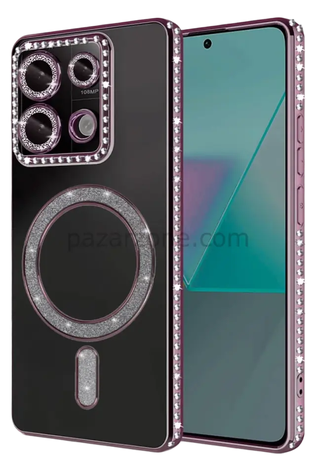 Newface Xiaomi Redmi 13C Joke Simli Magneticsafe Kılıf - Pembe